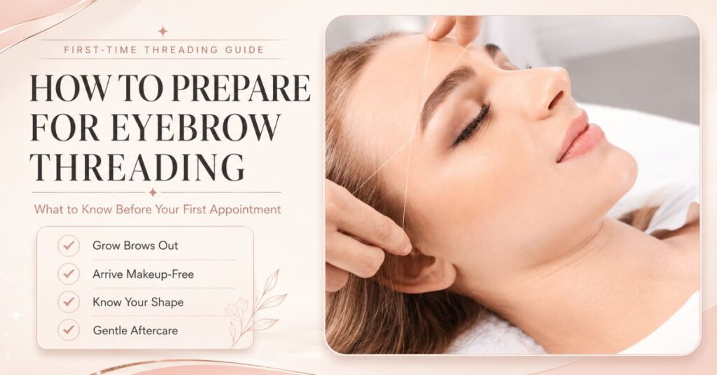 How do I prepare for my first eyebrow threading