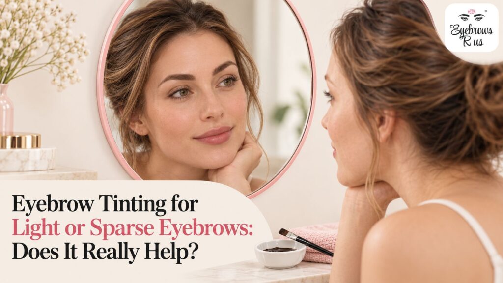 Eyebrow Tinting for Light or Sparse Eyebrows