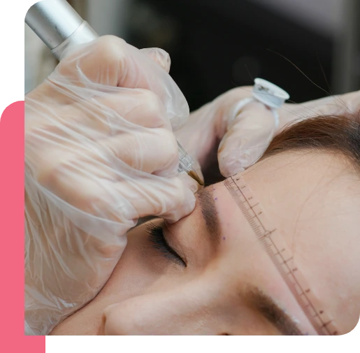 Eyebrows Microblading Process